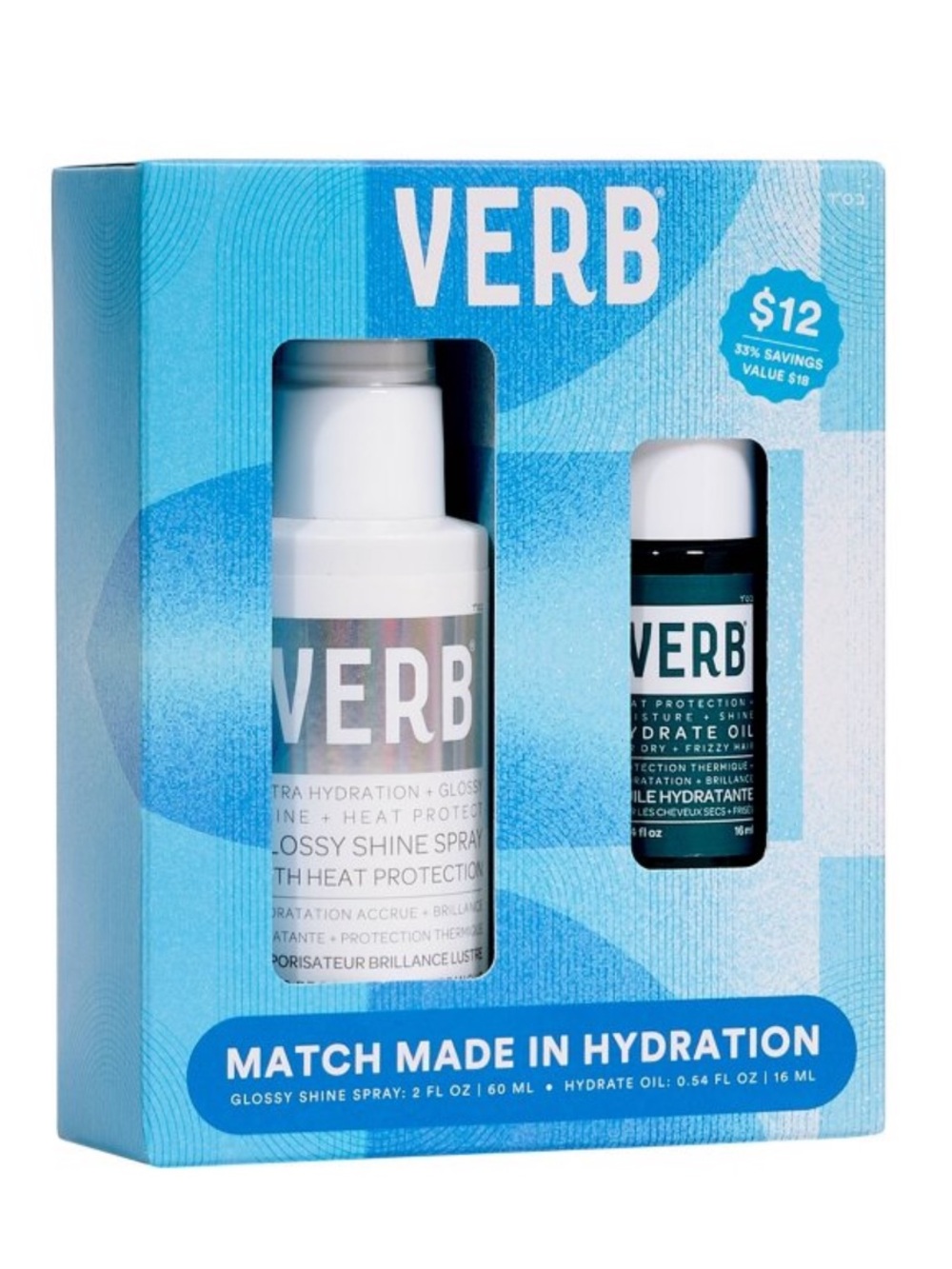 VERB Match Made in Hydration Set 60ml/16ml BRAND NEW/SEALED